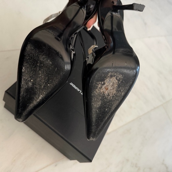 Saint Laurent Glossy Black Heels - Picture 6 of 6